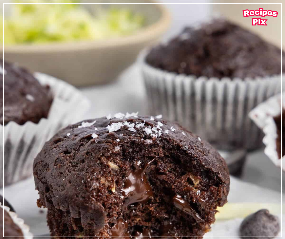 Chocolate and Zucchini Muffins 