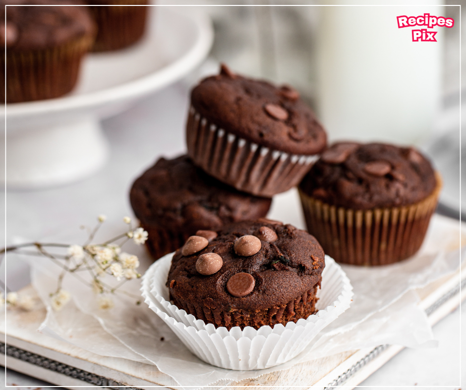 Chocolate and Zucchini Muffins 