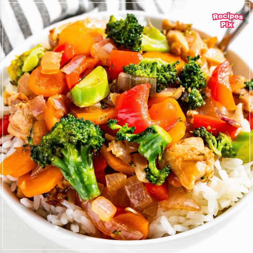 Honey Garlic Chicken Stir Fry