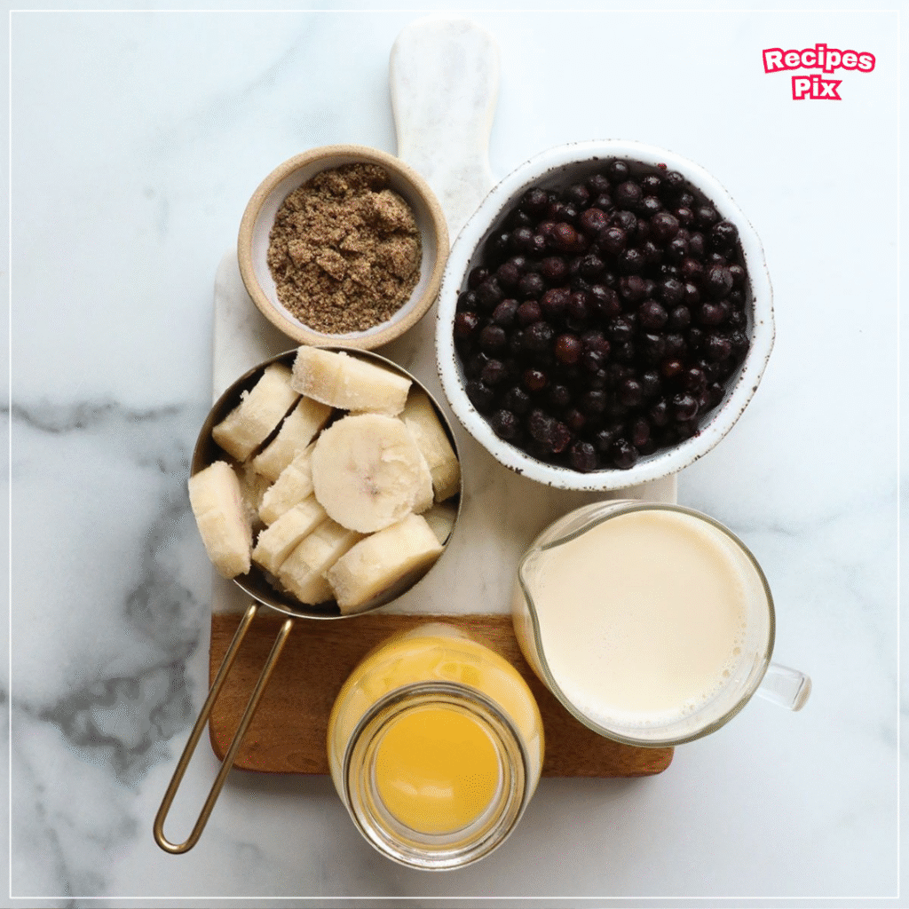banana blueberry kale smoothie