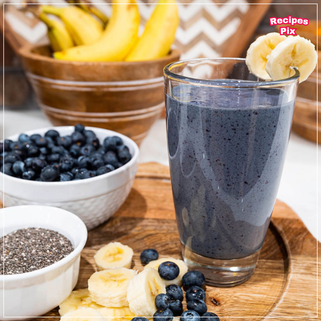 banana blueberry kale smoothie