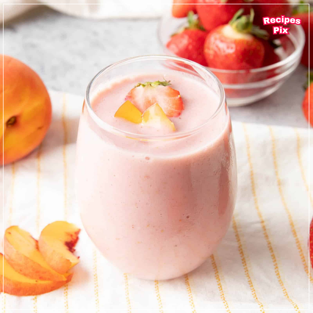 Banana Peach Strawberry Smoothie