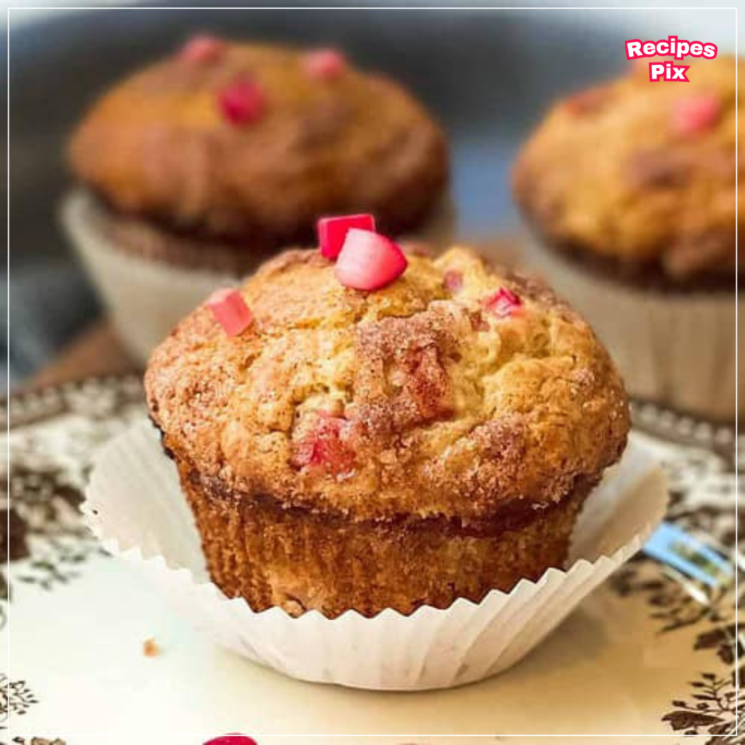 Strawberry Rhubarb Muffins The
