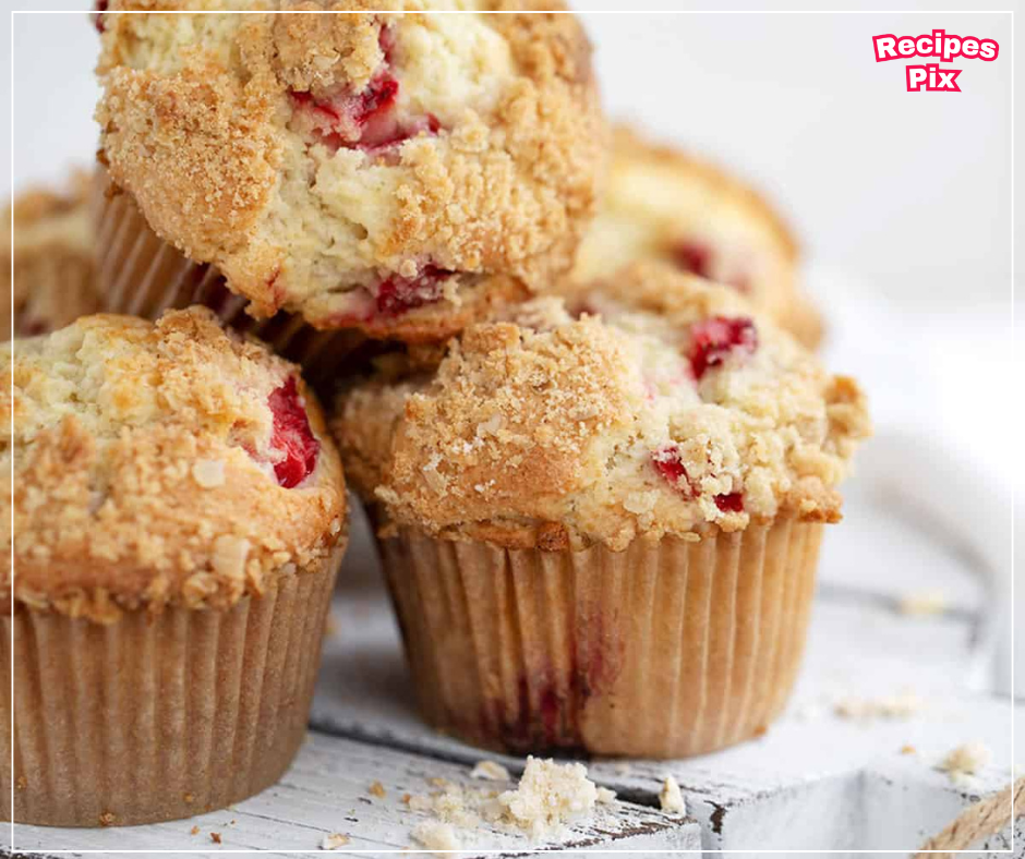 Strawberry Rhubarb Muffins