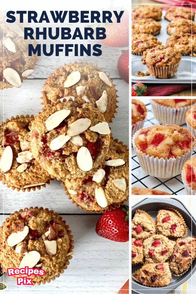 Strawberry Rhubarb Muffins