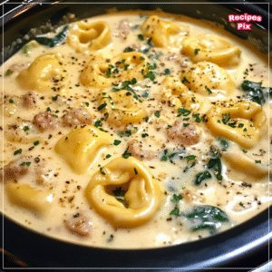 Creamy Chicken Tortellini Soup